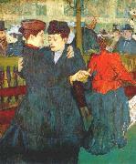 toulouse-lautrec, At the Moulin Rouge, Two Women Waltzing